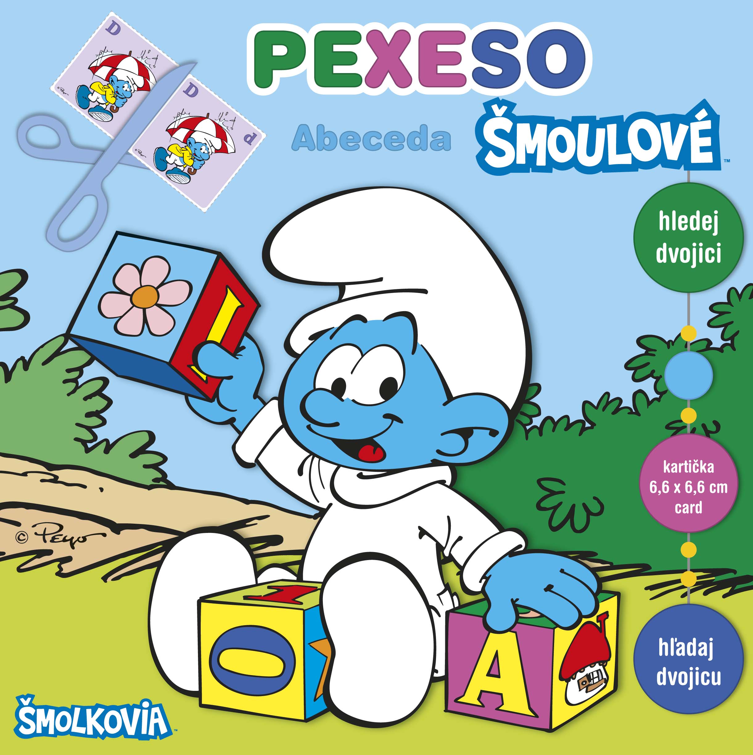 Memory Game In The Smurfs Alphabet Workbook