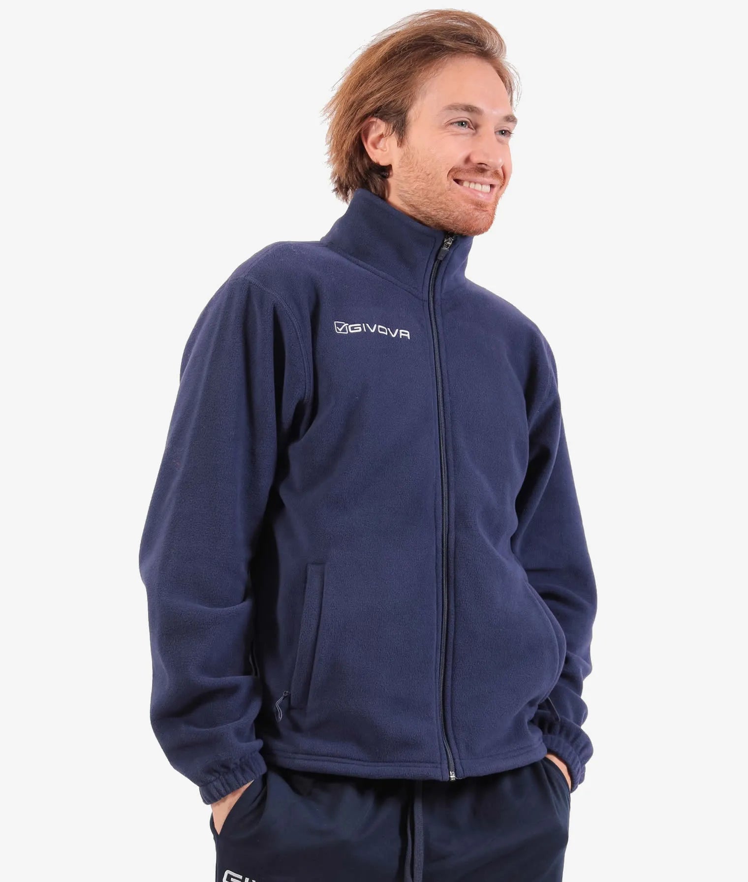 Fleece sweatshirt givova alaska blauw blauw l