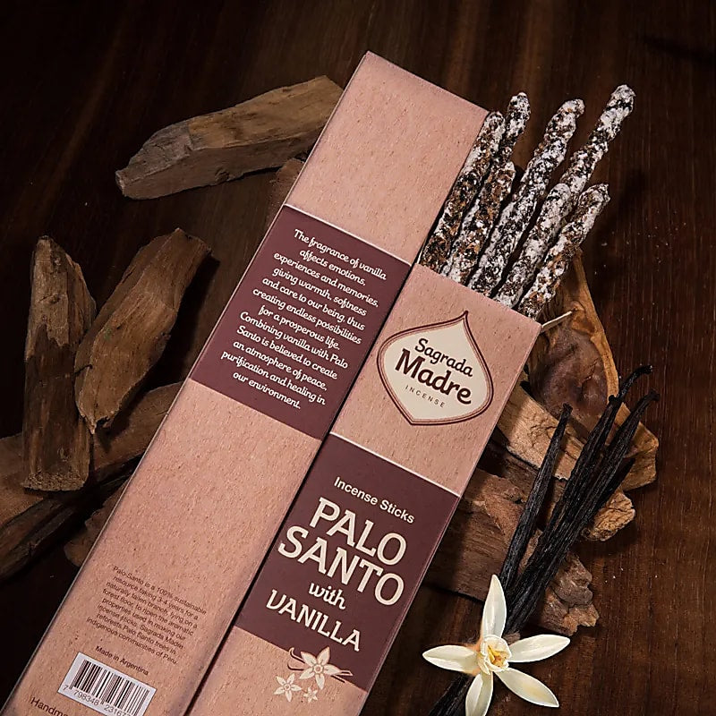 Sagrada Madre Palo Santo Wierook met Vanille --set van 3 stuks - ±30g