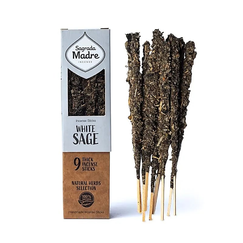 Sagrada Madre Herbal Incense White Sage --set Of 2 Pcs - ±44g