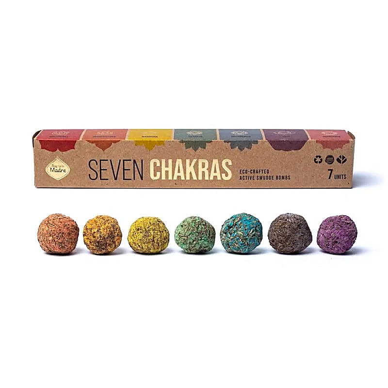 Sagrada Madre Premium 7 Chakra Smudge Bombs -- 2 db-os készlet - ±58g
