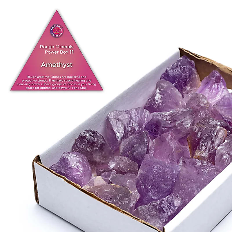 Power Box 11 Rough Amethyst Healing - ±800-1000 G