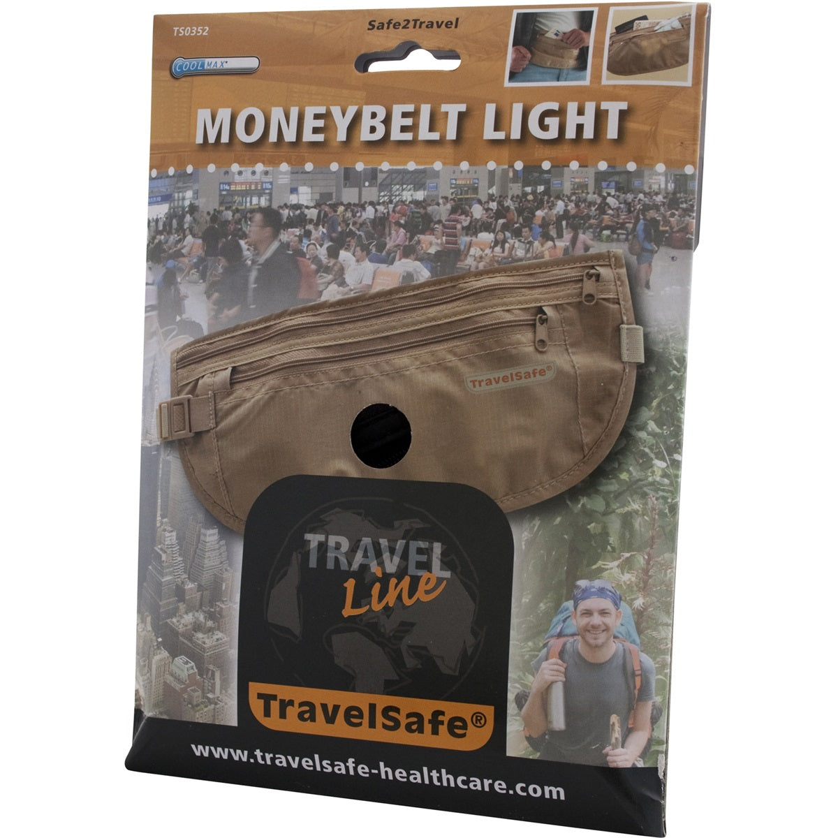 Travelsafe Moneybelt ligero negro