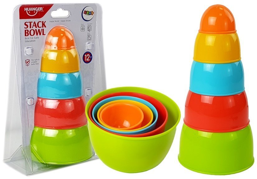 Pyramid Cups Bowls For A Baby 5 Pcs