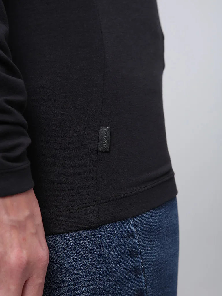 Dam t-shirt loap abmora svart l