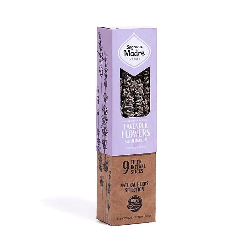 Sagrada Madre Ört Rökelse Lavendel Olibanum - 38g Set med 2 st