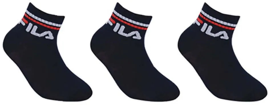 Chaussettes Enfant Fila Quarter 3-pack Bleu Marine