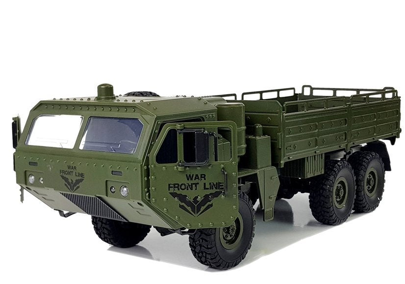 Military Remote-controlled Car 47 Cm All-terrain Transporter 6 Wheels R/c