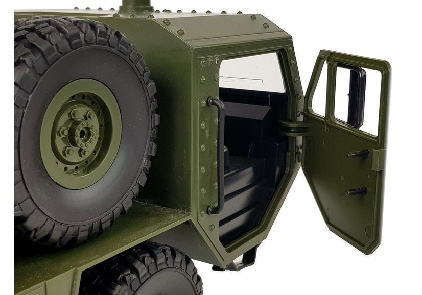 Military Remote-controlled Car 47 Cm All-terrain Transporter 6 Wheels R/c
