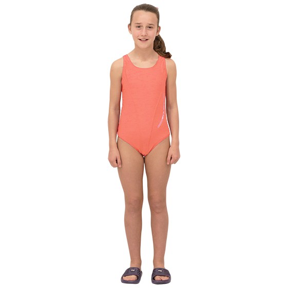 Costume da bagno Squba Training Series per ragazza Corallo 4 anni