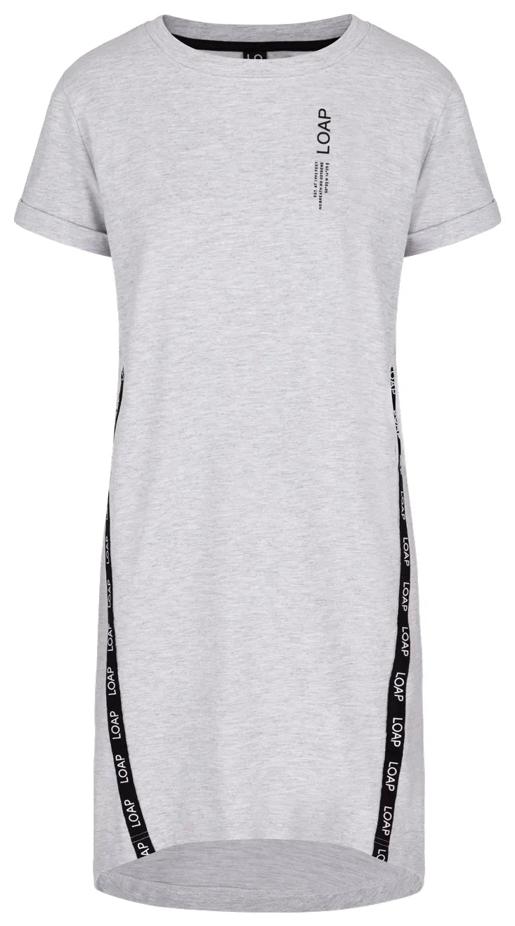 Vestido feminino laço ewelina cinza l