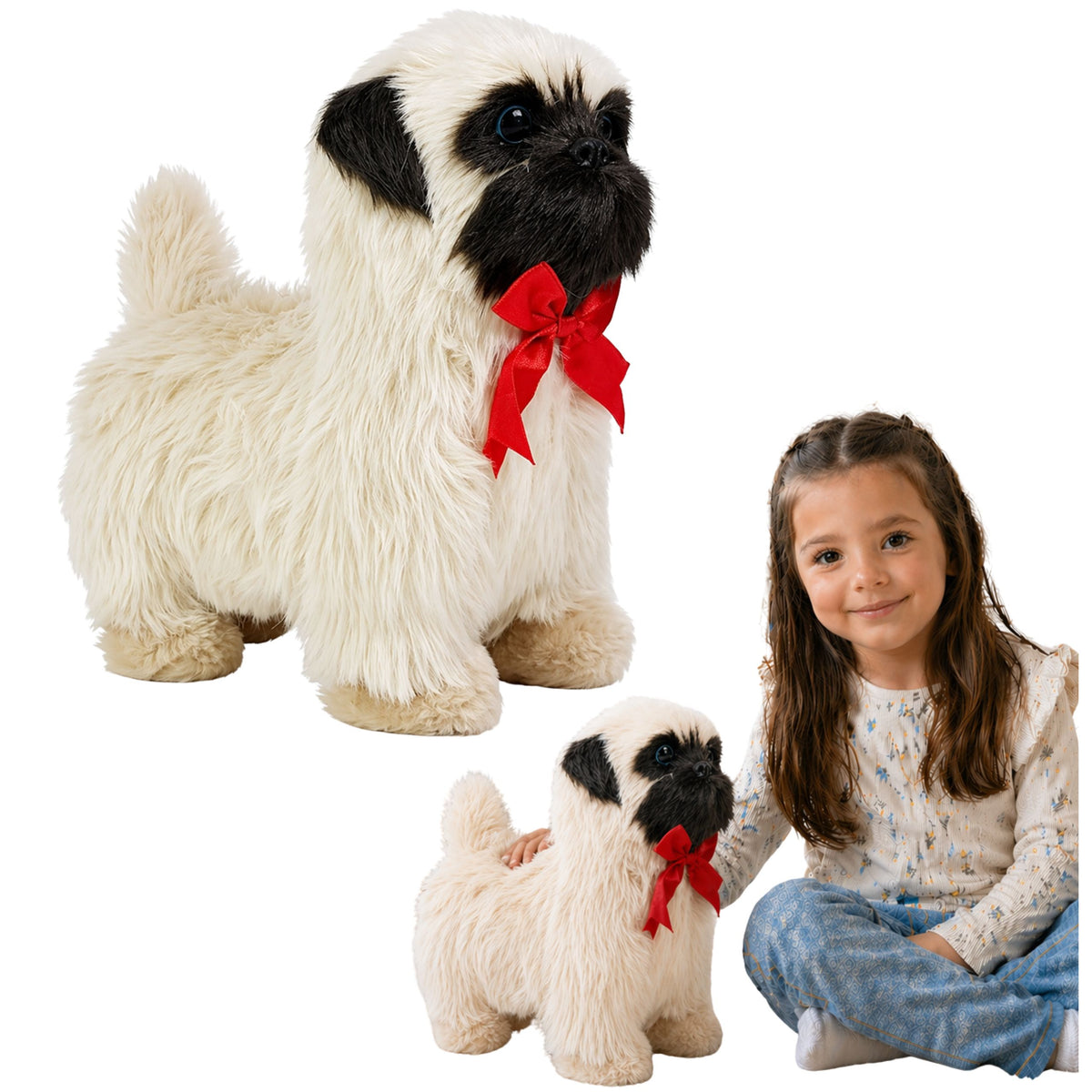 Interactive Dog Pug Moves Barks