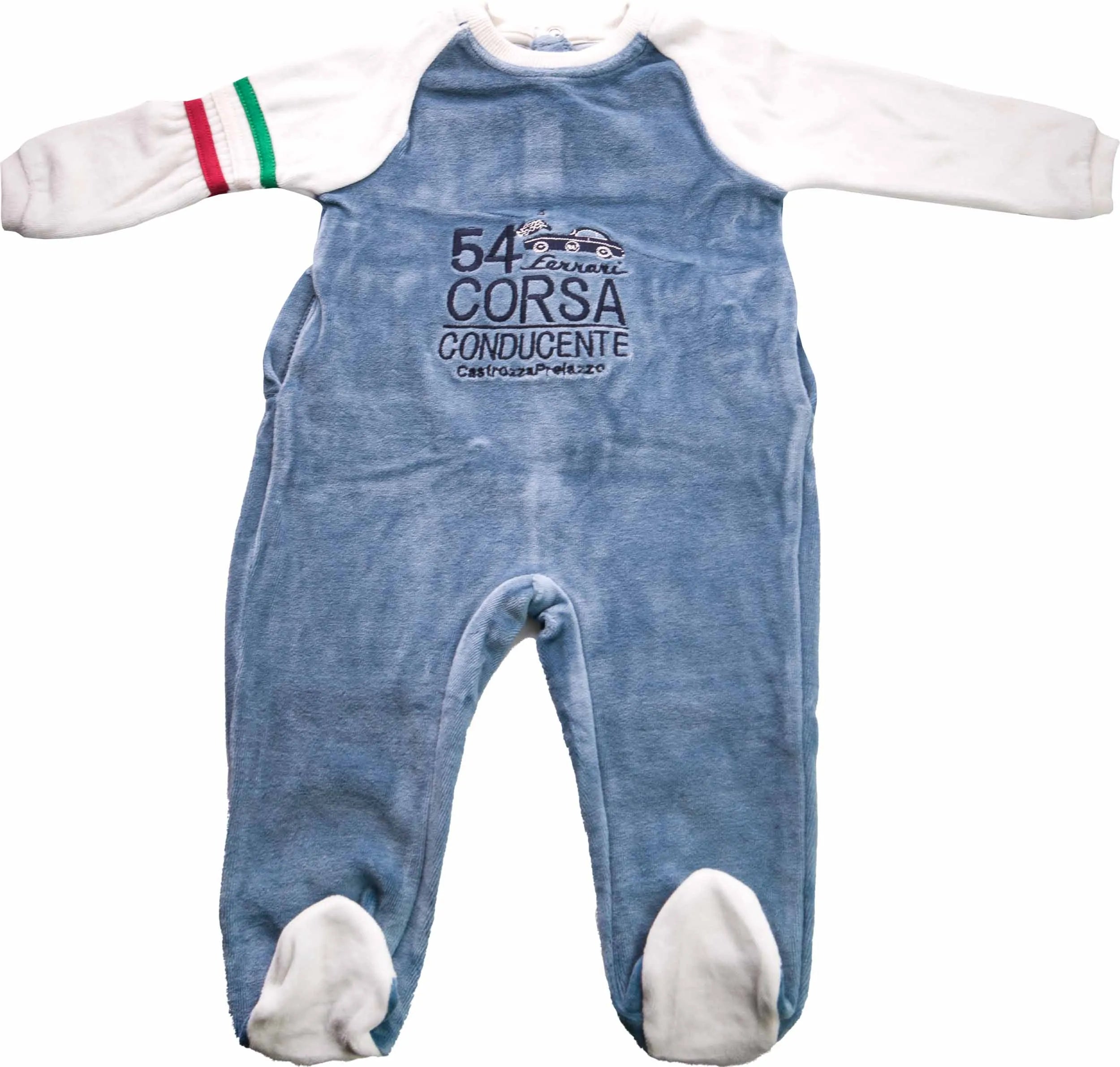 Macacão Infantil Ferrari Jr Azul Melange