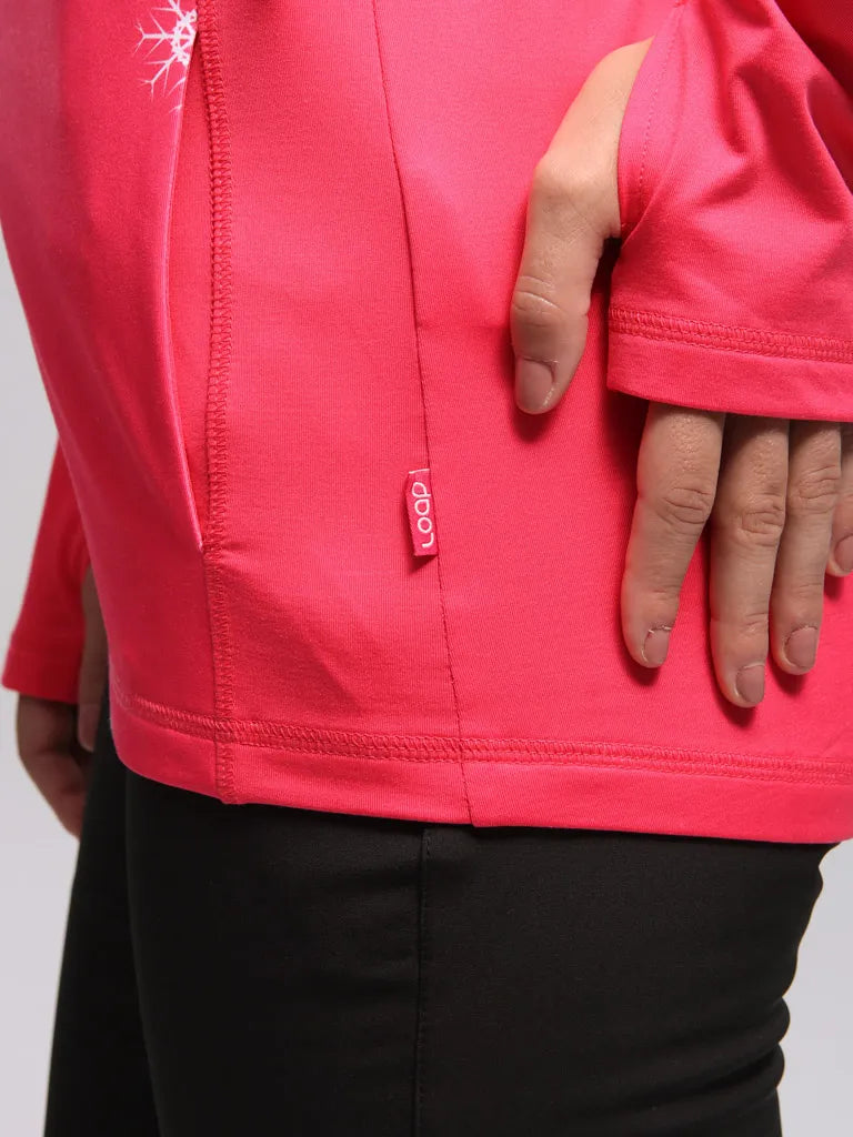Damen-Sweatshirt Loap Paneta Rot
