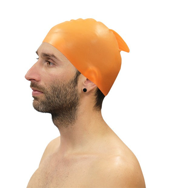 Pack De 10 Bonnets De Natation Silicone Softee Avec Palme Naranja SENIOR