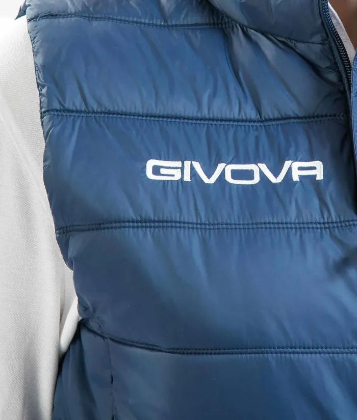 Quilted Vest Givova Spagna Navy Blue