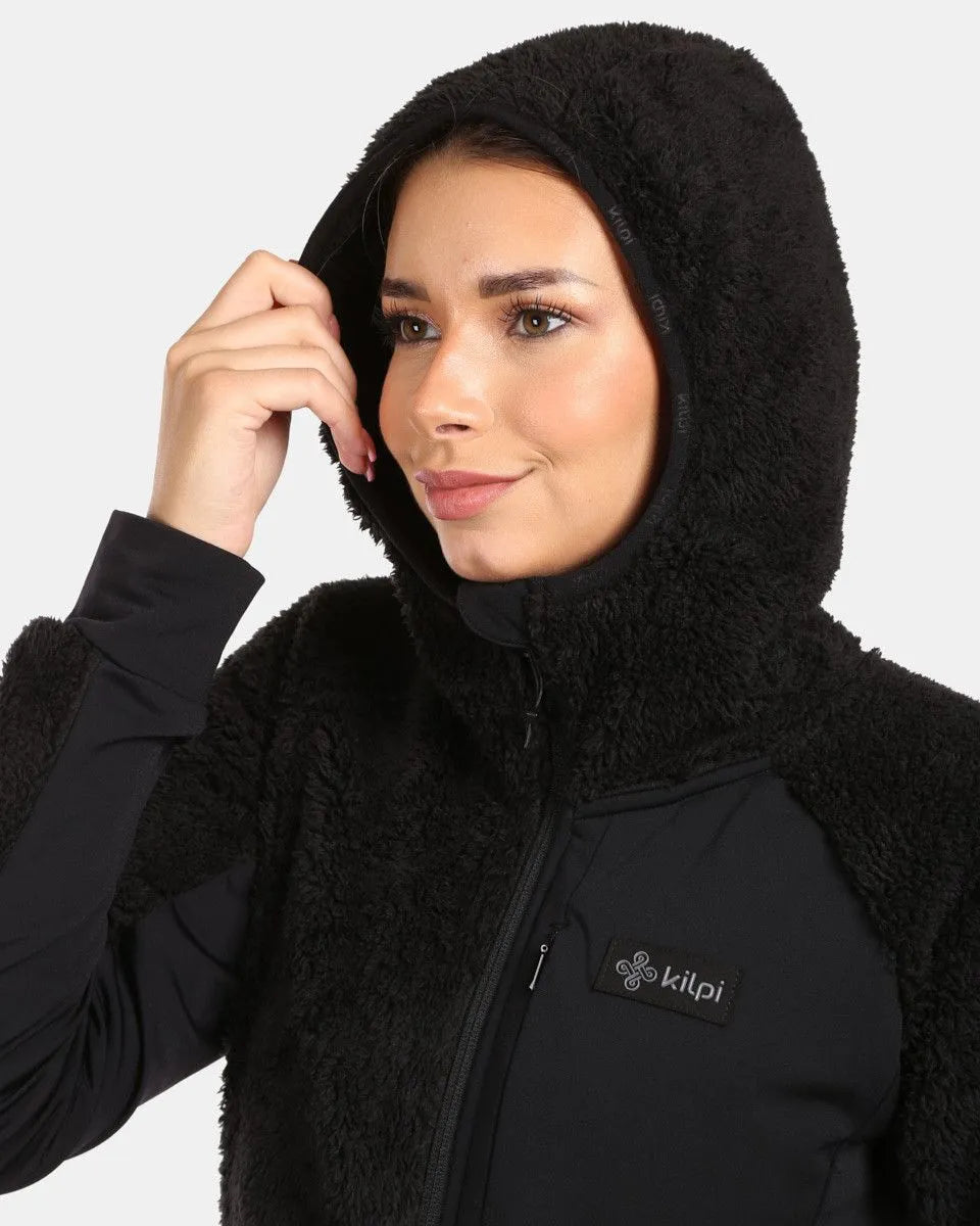 Hanorac pentru damă din fleece kilpi mink-w negru 42