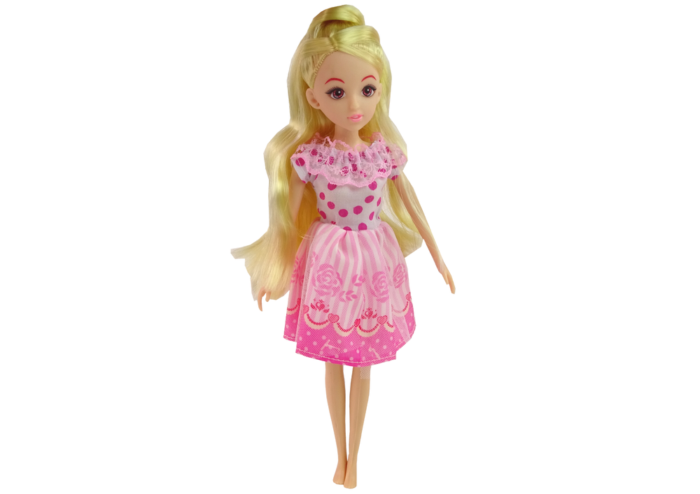 Doll + Furniture Set Bed Wardrobe Dressing Table
