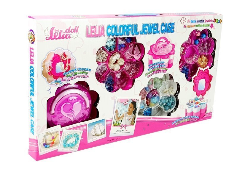 Diy Jewelry Bead Set Folding Mirror Box