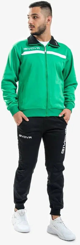 Kombinezon sportowy givova tuta one full zip zielony l
