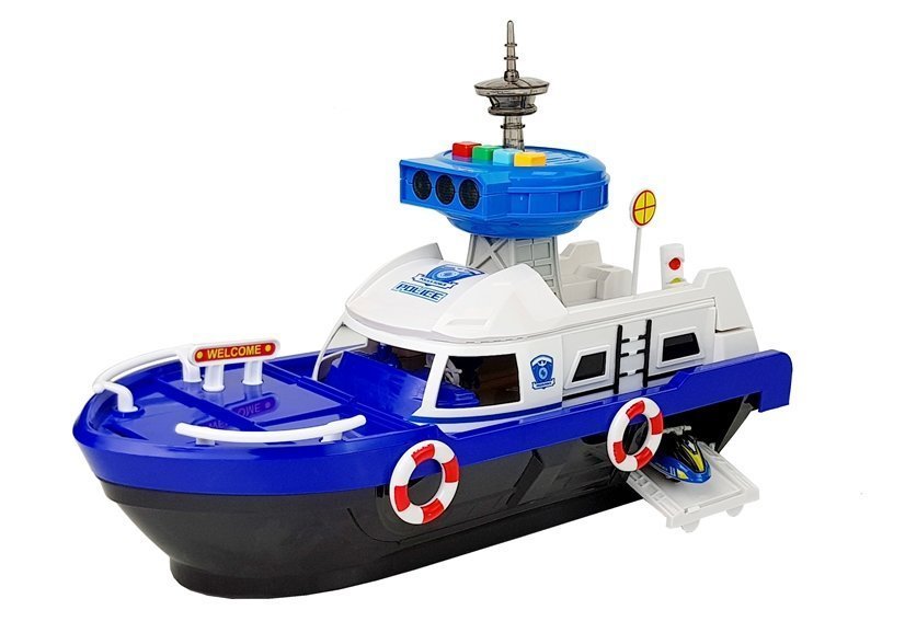 Police Transport Boat With Cars Sounds And Lights