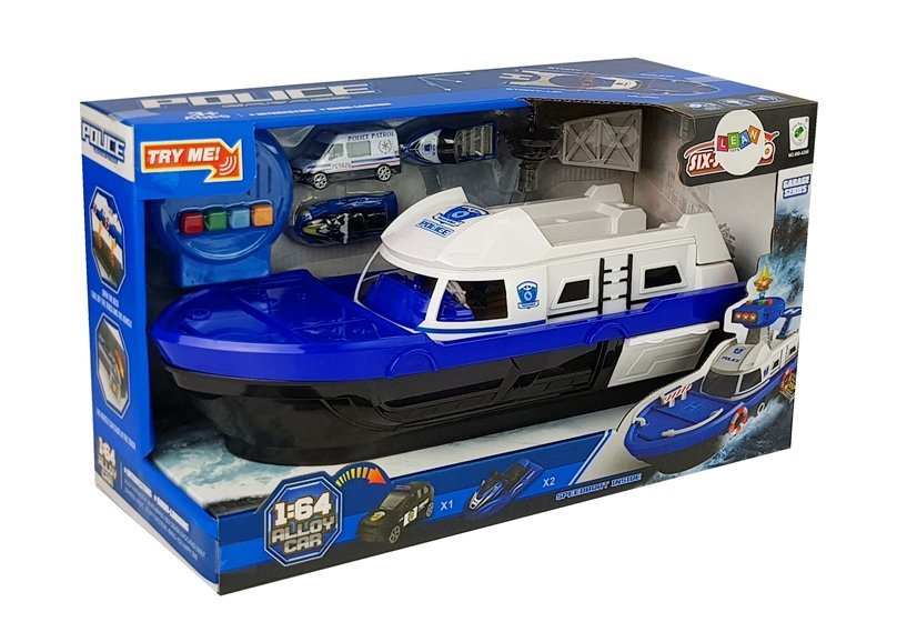 Police Transport Boat With Cars Sounds And Lights