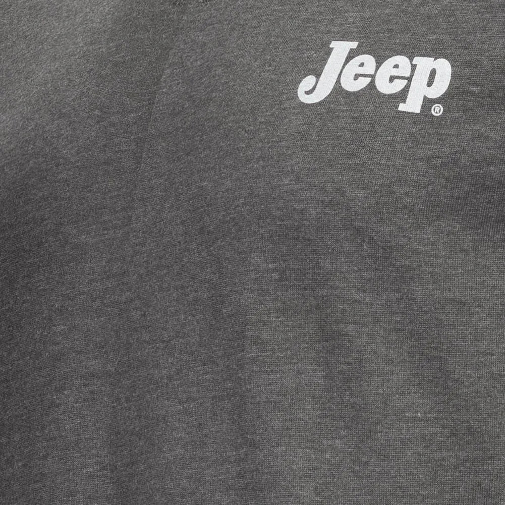 Jeep Herren-Sweatshirt mit Bomberkragen, Grau