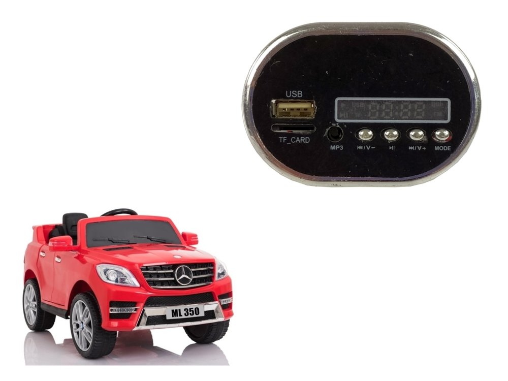 Musikpanel für die elektrische Fahrt mit dem Ml350