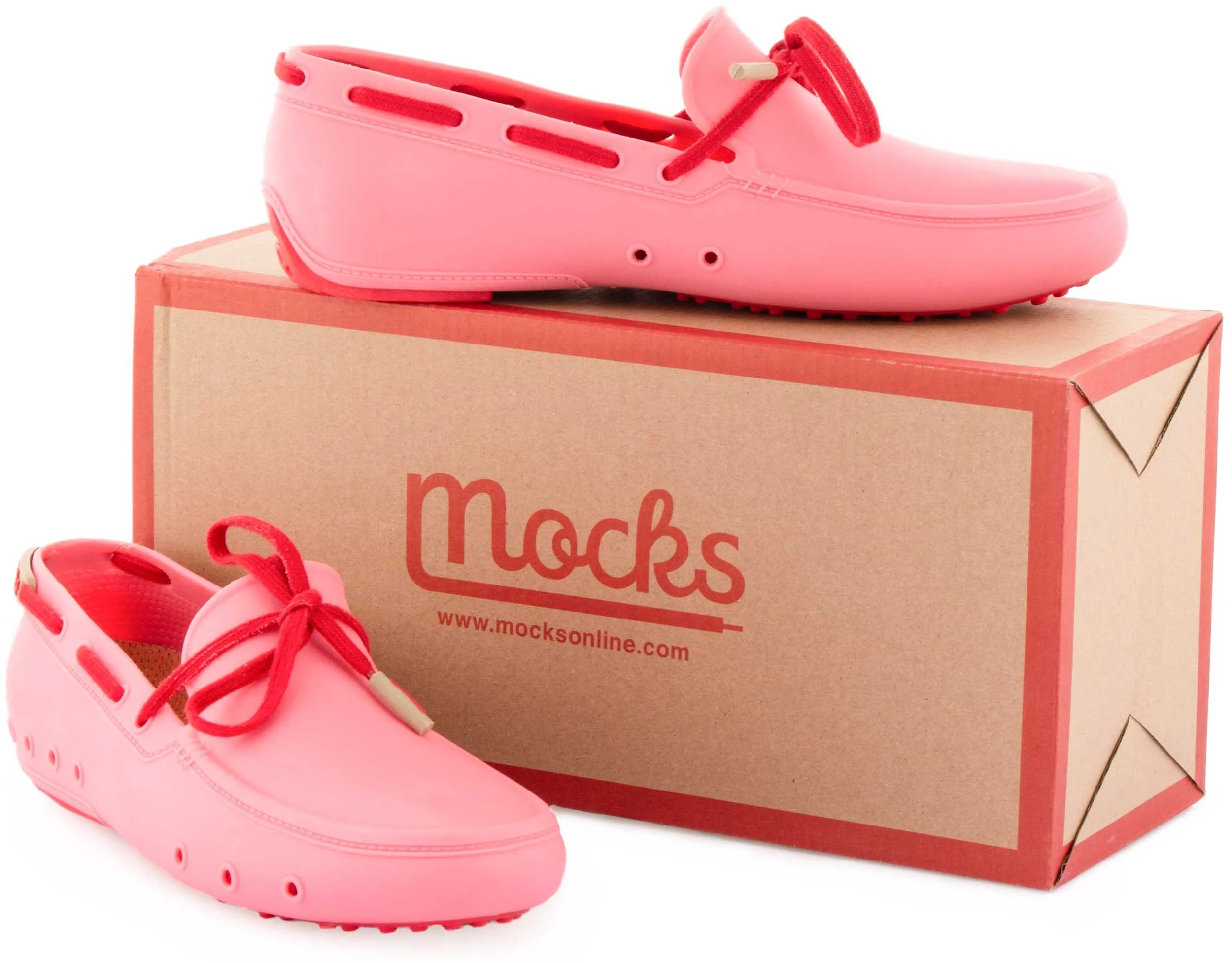 Unisex zomerschoenen Mocks roze