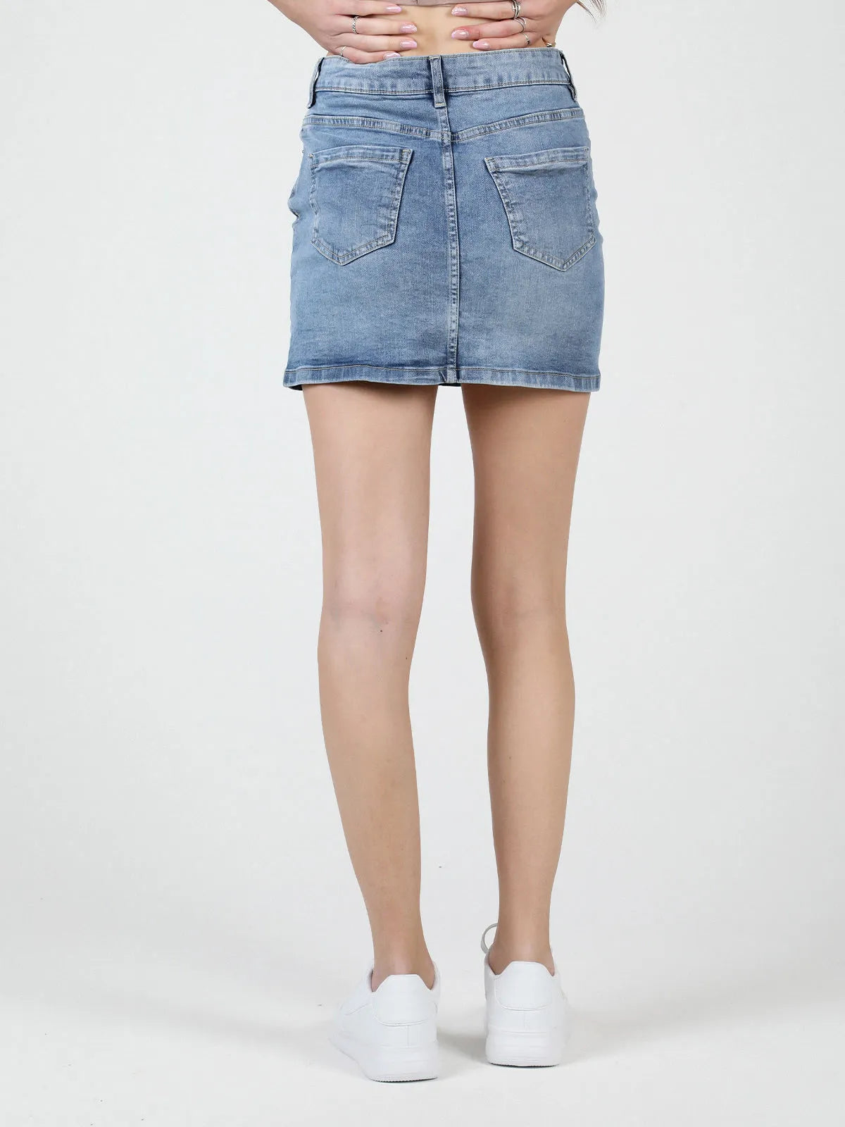 Saia feminina o representante do povo. maura azul claro 44