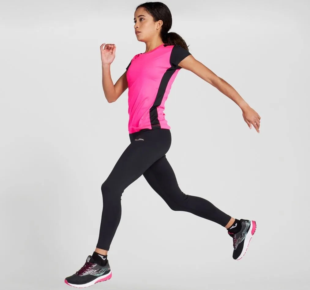 T-shirt donna joma record ii rosa fluo l