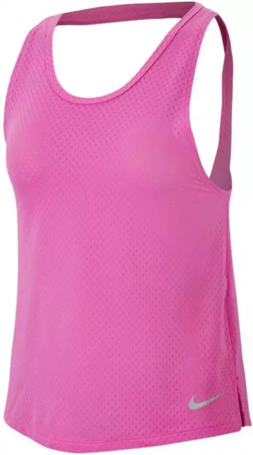 Damen Nike Miler Tank Breathe Top Rosa