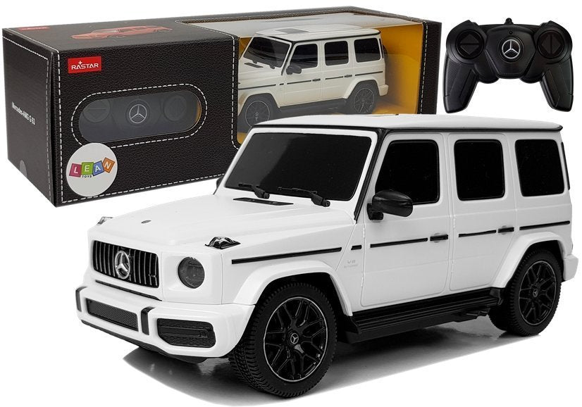 Mercedes Amg G63 Telecomanda Mașină Rc Alb 1:24