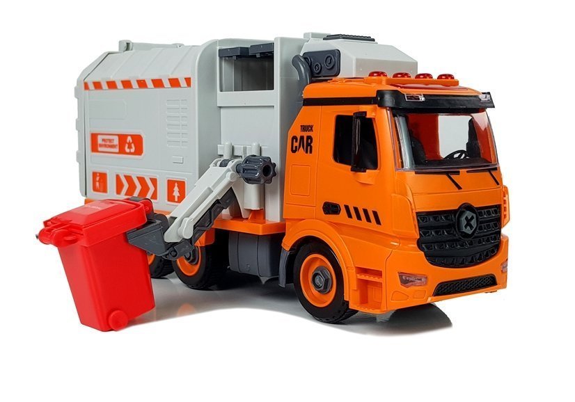 Diy Garbage Truck Sorter Kit Waste Sorting Game Screwdriver Sound Light Effects