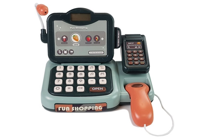 Cash Register Shop Kit With Microphone Sound Terminal