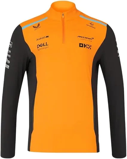 Hanorac pentru copii Mclaren Jr Rp Quarter Zip Gri