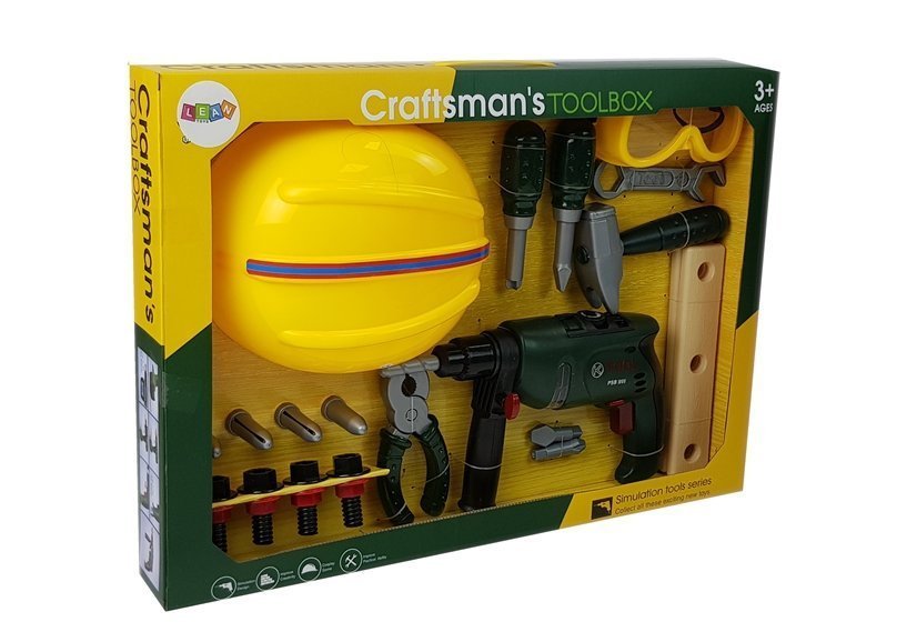 Diy Set Battery Drill Goggles And Helmet