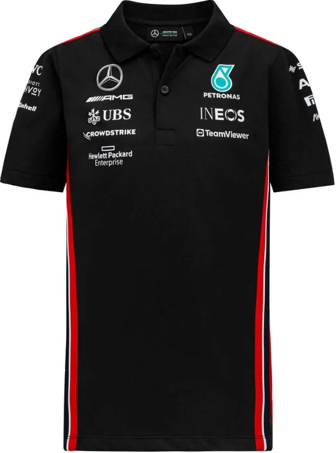 Detské tričko Mercedes Jr Mapf1 Rp Polo Black