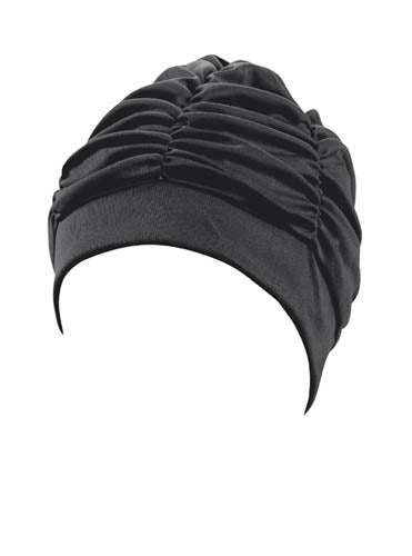 Bonnet de bain Beco pour femme | Tissu | Noir