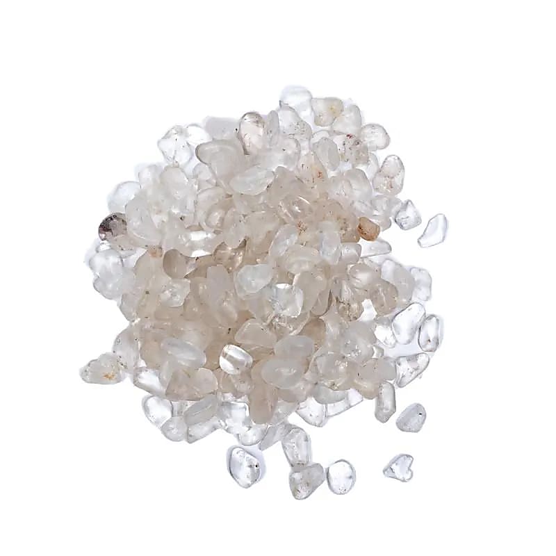 Piedras rodadas de cristal de roca Calidad B - ±800 g; ±0,5-2,5 cm Juego de 2 piezas