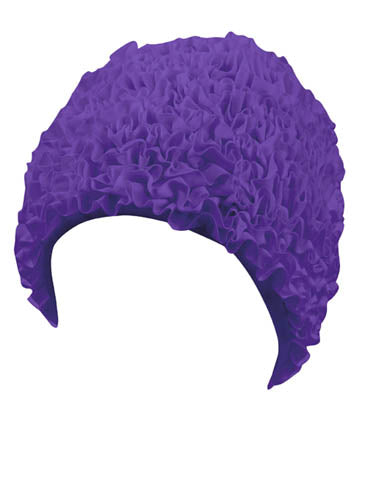 Gorro de baño con flecos para mujer Beco | Tela | Púrpura**