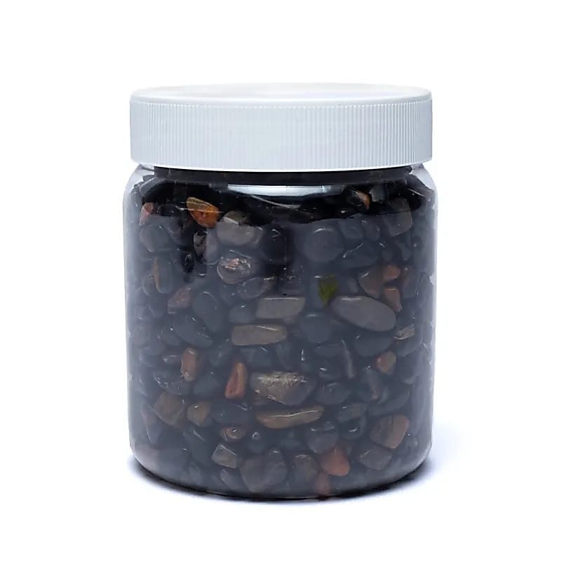Black Onyx Tumbled Stones A/b Quality --2 db-os készlet - ±800g; ±0,5-2,5 cm