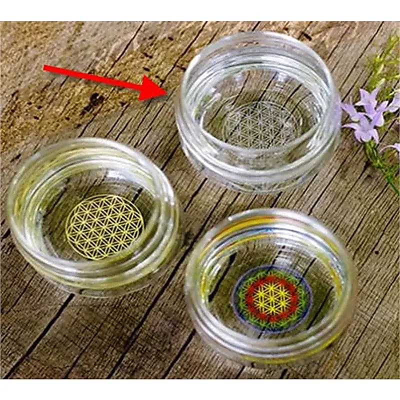 Pahar de băut Mythos Floarea Vieții Alb Gravat - 250 Ml