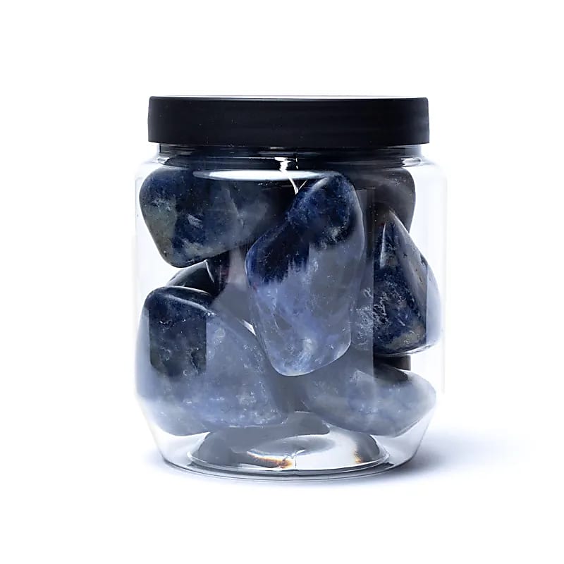 Sodalite Tumbled Stones A Quality - ±500g; ±4-6cm
