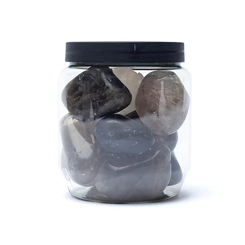 Smoky Quartz tromlované kamene A Kvalita - ±3-4cm; ± 500 g