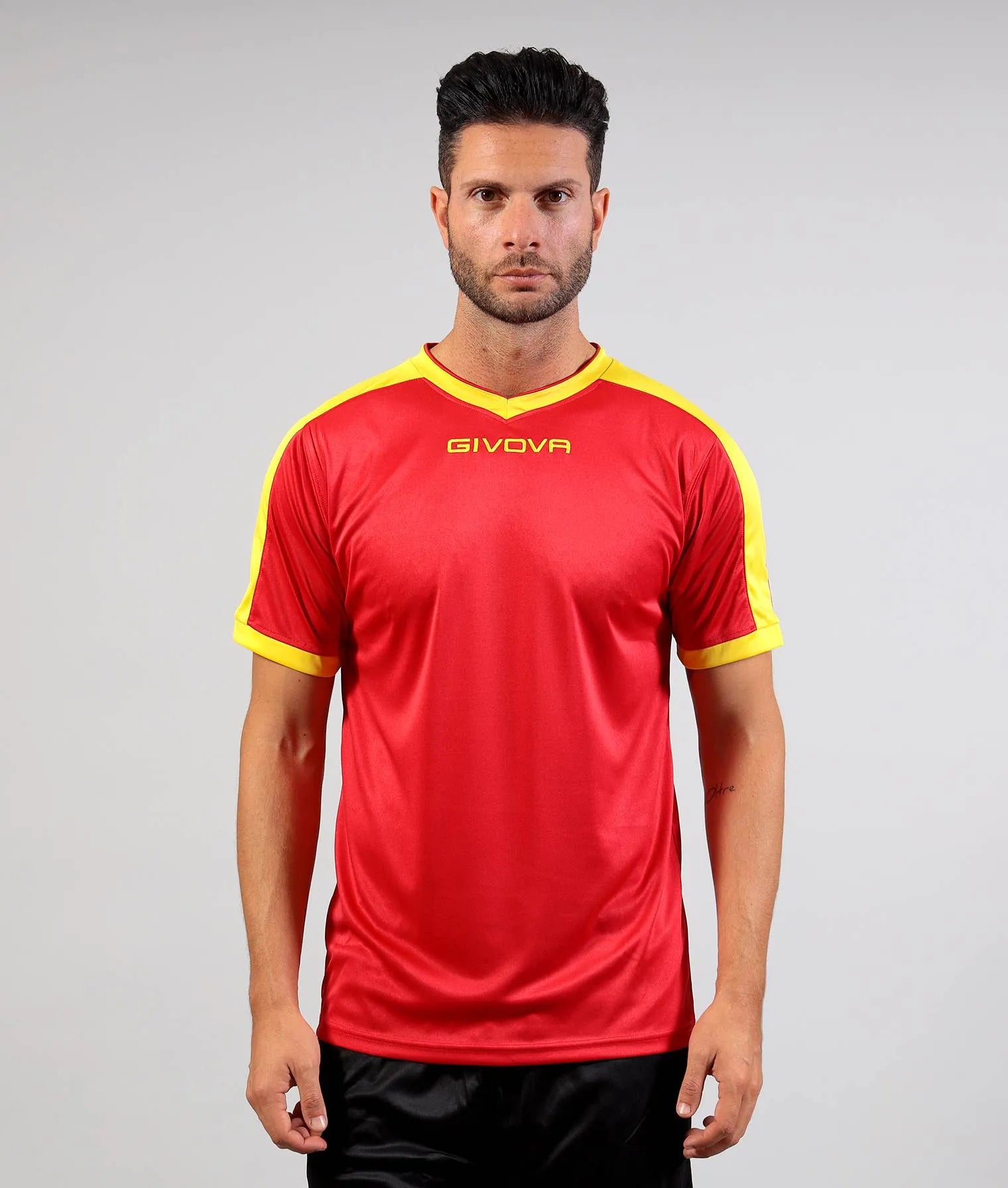Sport-T-Shirt Givova Revolution Rot-Gelb Rot