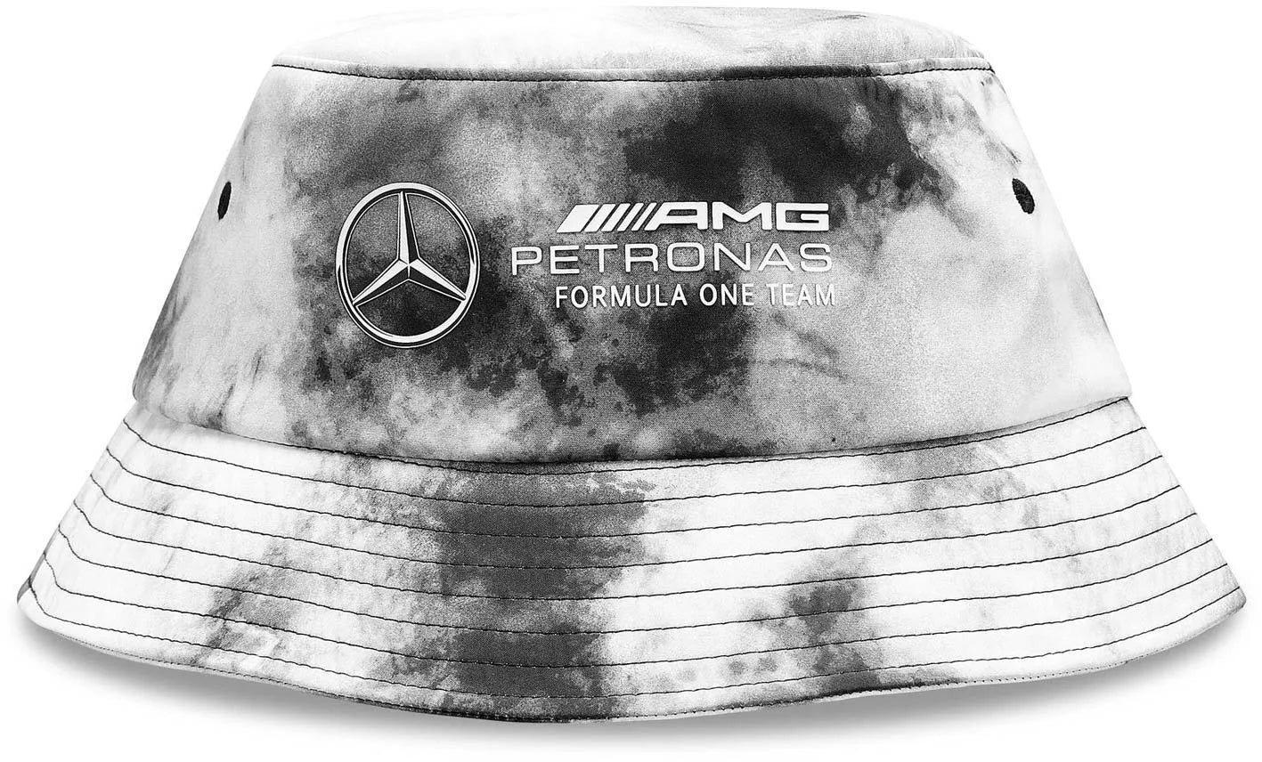 Pălărie unisex Mercedes Mapf1 Fw Tie Dye, Gri Negru/alb