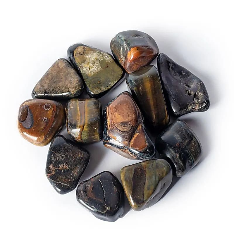 Tumbled Stones Falcon’s Eye A Quality - 5x8 cm; 500 G