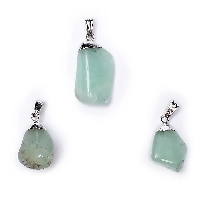 Aquamarine Gemstone Přívěsek Pin vrtaná čepice -- balení 5 ks - ±1-2,5 cm