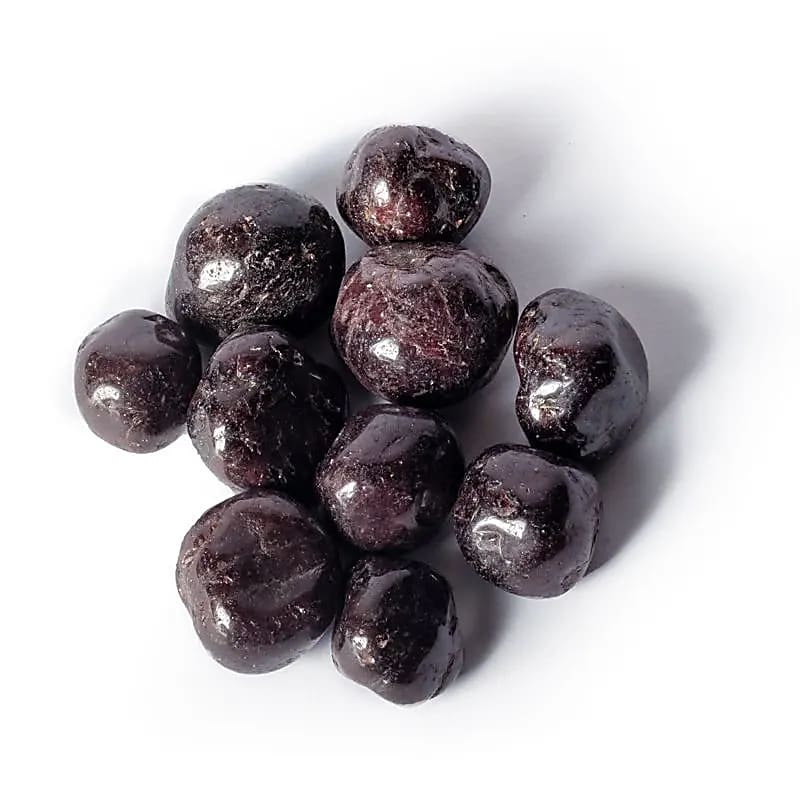 Granat tumlede sten A Kvalitet - 5x8 Cm; 500 G
